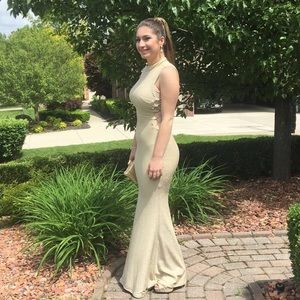 Gold homecoming dress