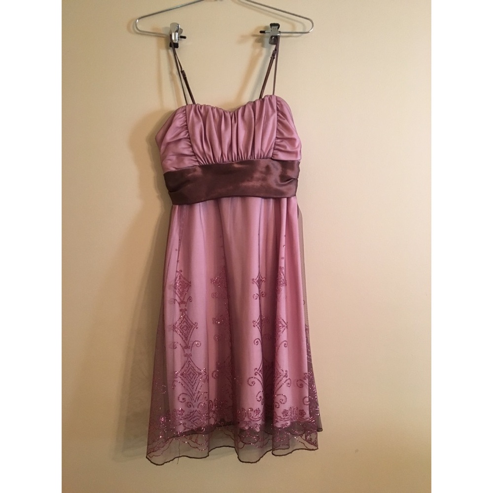 Pink and Brown Dress