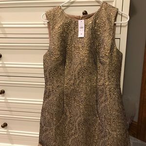 Gold dress from Ann Taylor