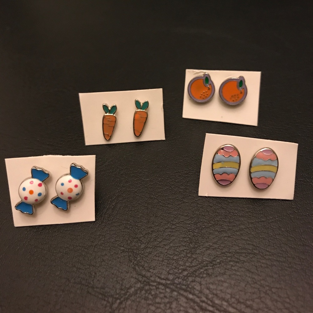 4 pair earrings