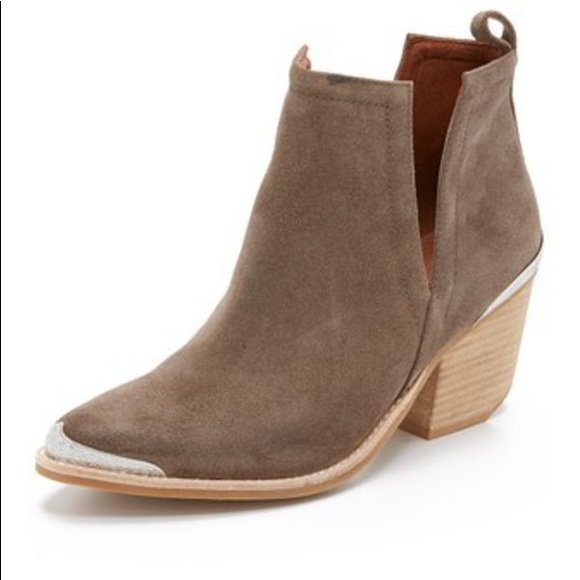 🎉HP🎉 Leather Ankle BOOTS Booties Western Mule - Picture 3 of 7