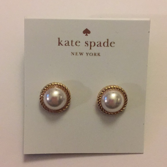 Kate Spade Greek Pearl Stud - Picture 3 of 6