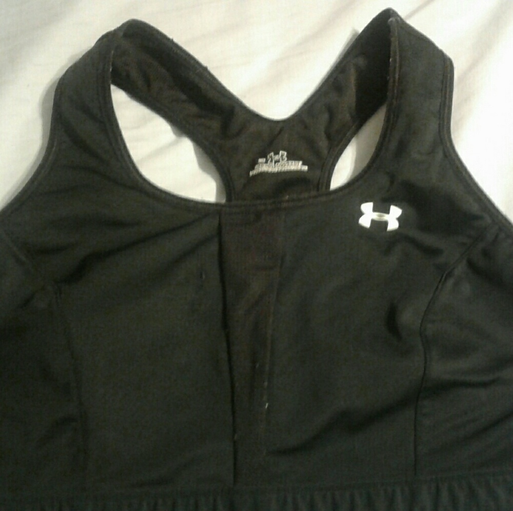 Under armour compression bra large black