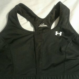 Under armour compression bra large black