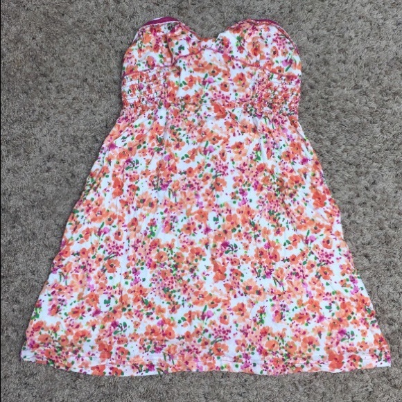 Strapless Floral Dress - Picture 1 of 1