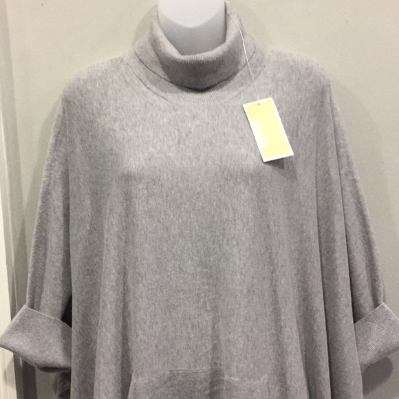 Michael Kors Sweaters - NWT Michael Kors Grey Shrug Ponchos XL