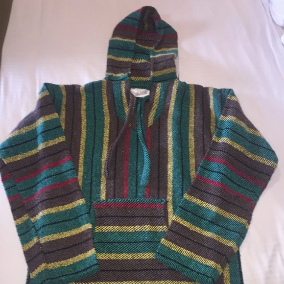 baja rasta poncho