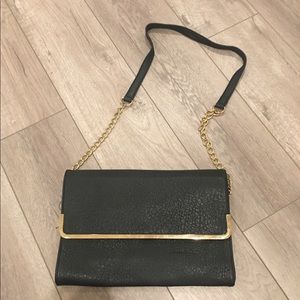 Black and gold clutch