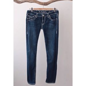 LA Idol Jeans Size 11 Missing Back Pocket Button