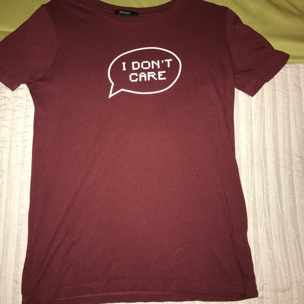 F21 "I Don't Care" Tee