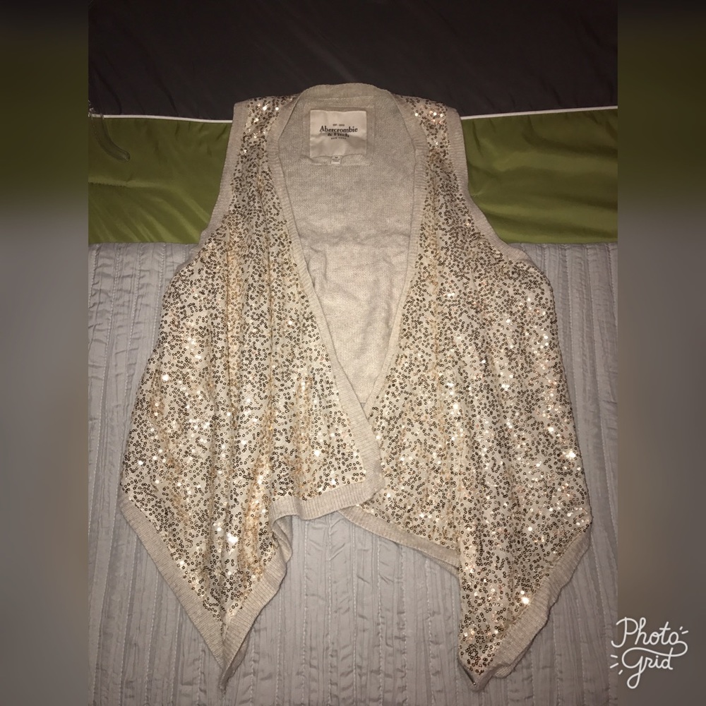 Abercrombie & Fitch sequin vest