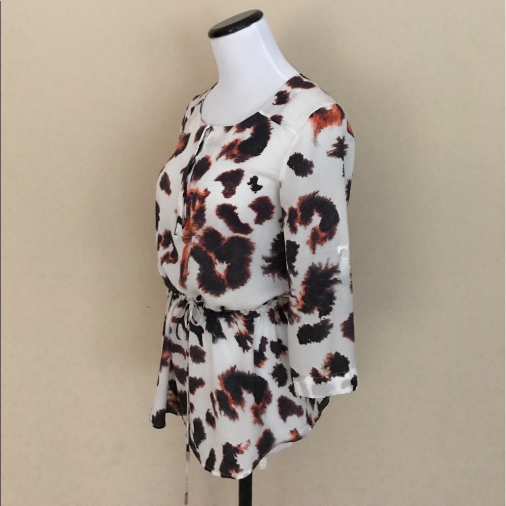 Armani Exchange Cinched Waist Blouse - Picture 2 of 5