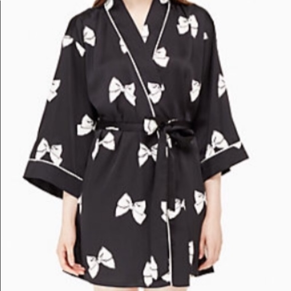 ♠️KateSpade Robe Ribbon Bow Print RARE NWT SM🌴 - Picture 2 of 7