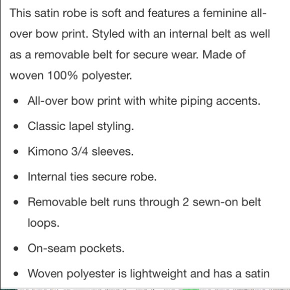 ♠️KateSpade Robe Ribbon Bow Print RARE NWT SM🌴 - Picture 5 of 7