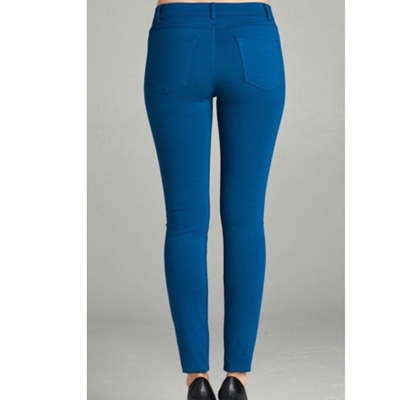 TEAL JEGGINGS WITH POCKETS - Picture 5 of 5