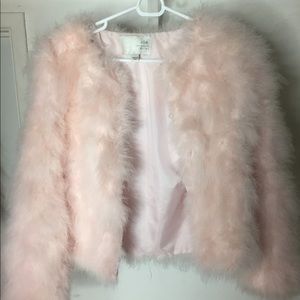 Pink Feather Coat