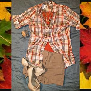 🍁🍂Plaid blouse🍂🍁