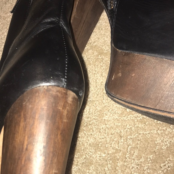 Shoemint Platform Leather Boots 7.5 - Picture 3 of 6