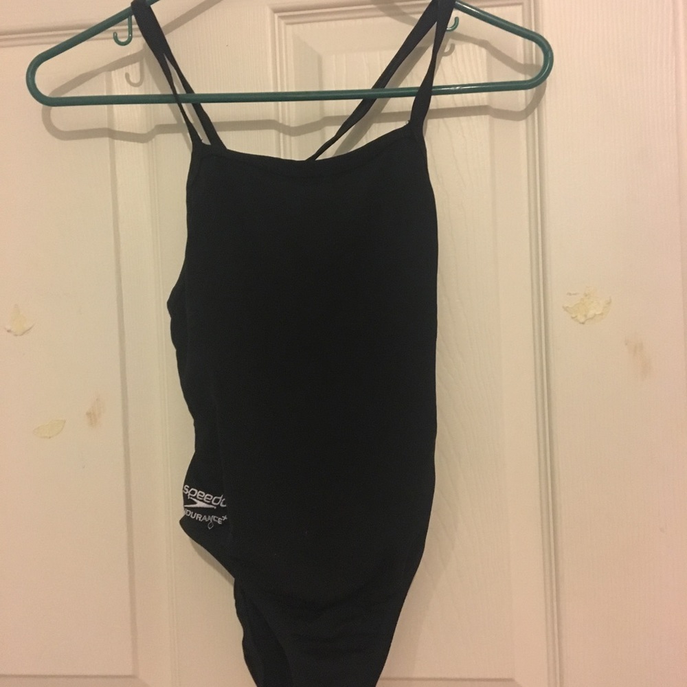 Speedo endurance+ black swimsuit