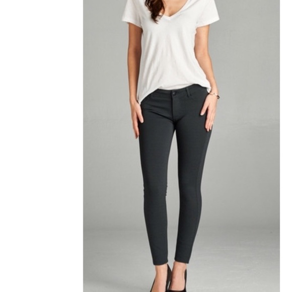 CHARCOAL JEGGINGS WITH POCKETS - Picture 2 of 4