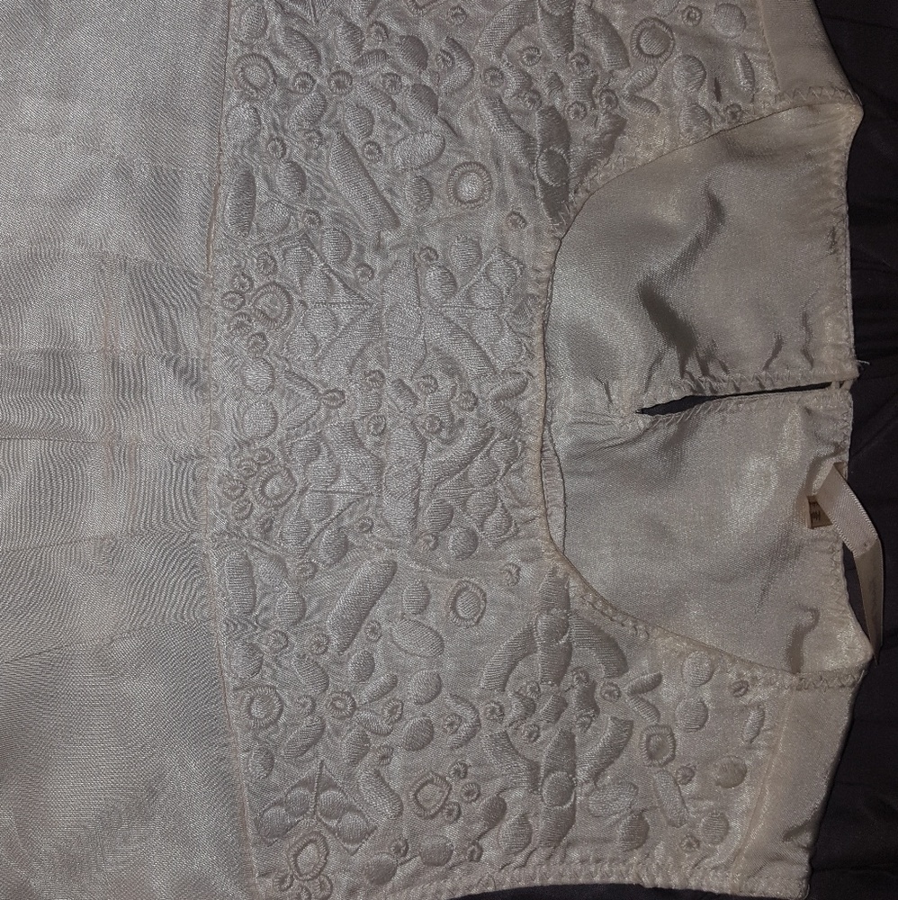 Cream shift dress