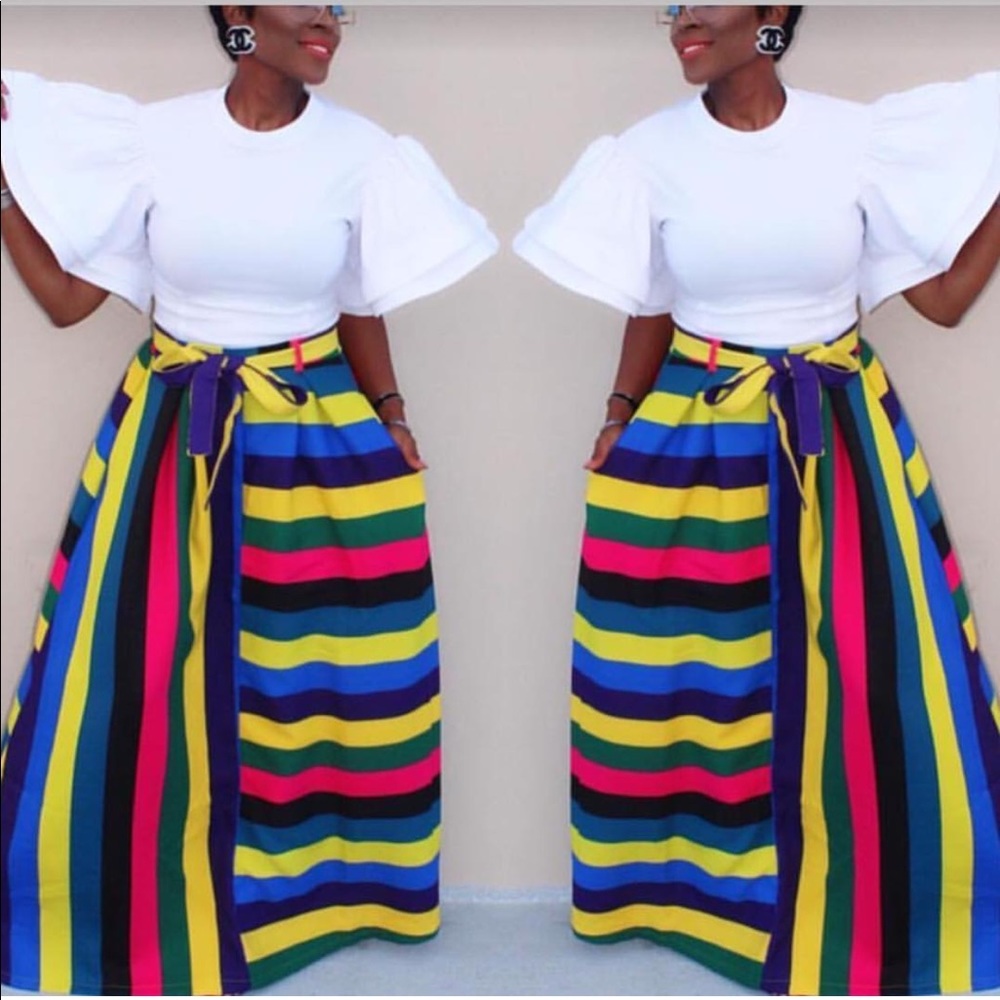 Rainbow Maxi Skirt