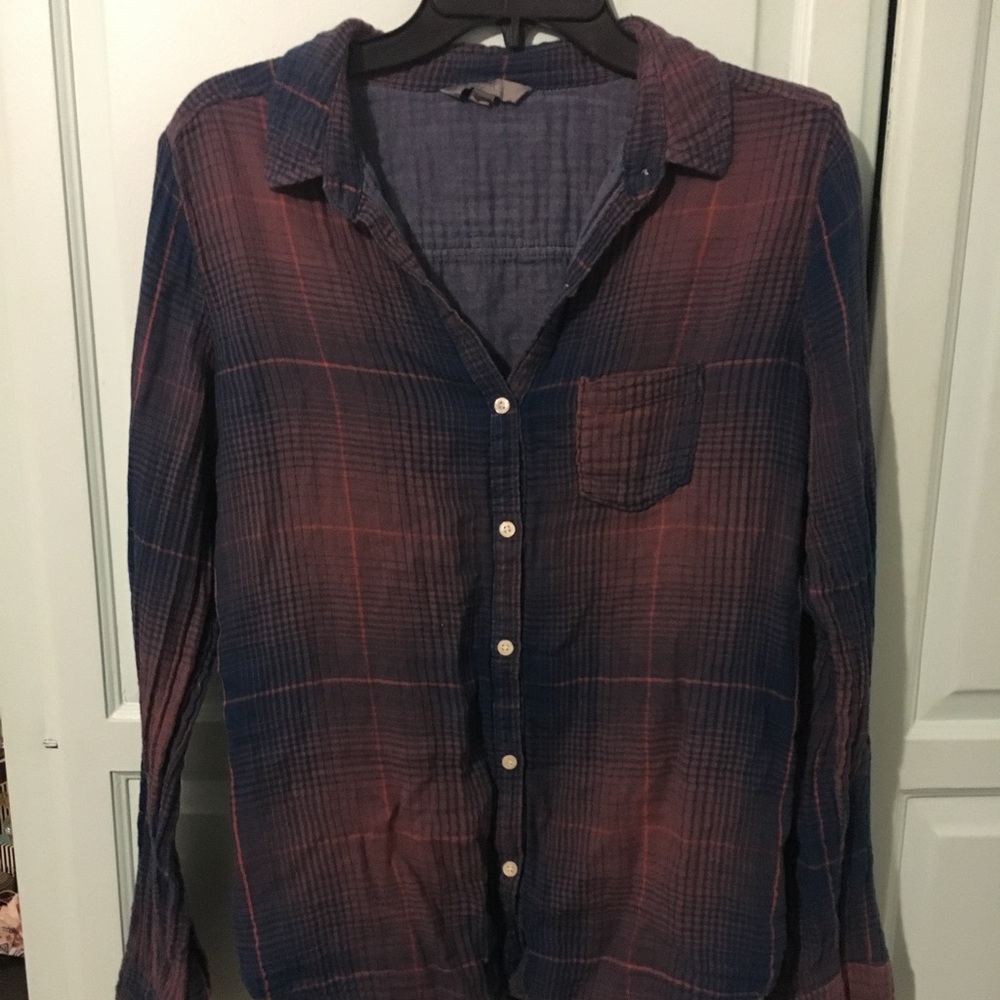 Pink & Blue Flannel Shirt