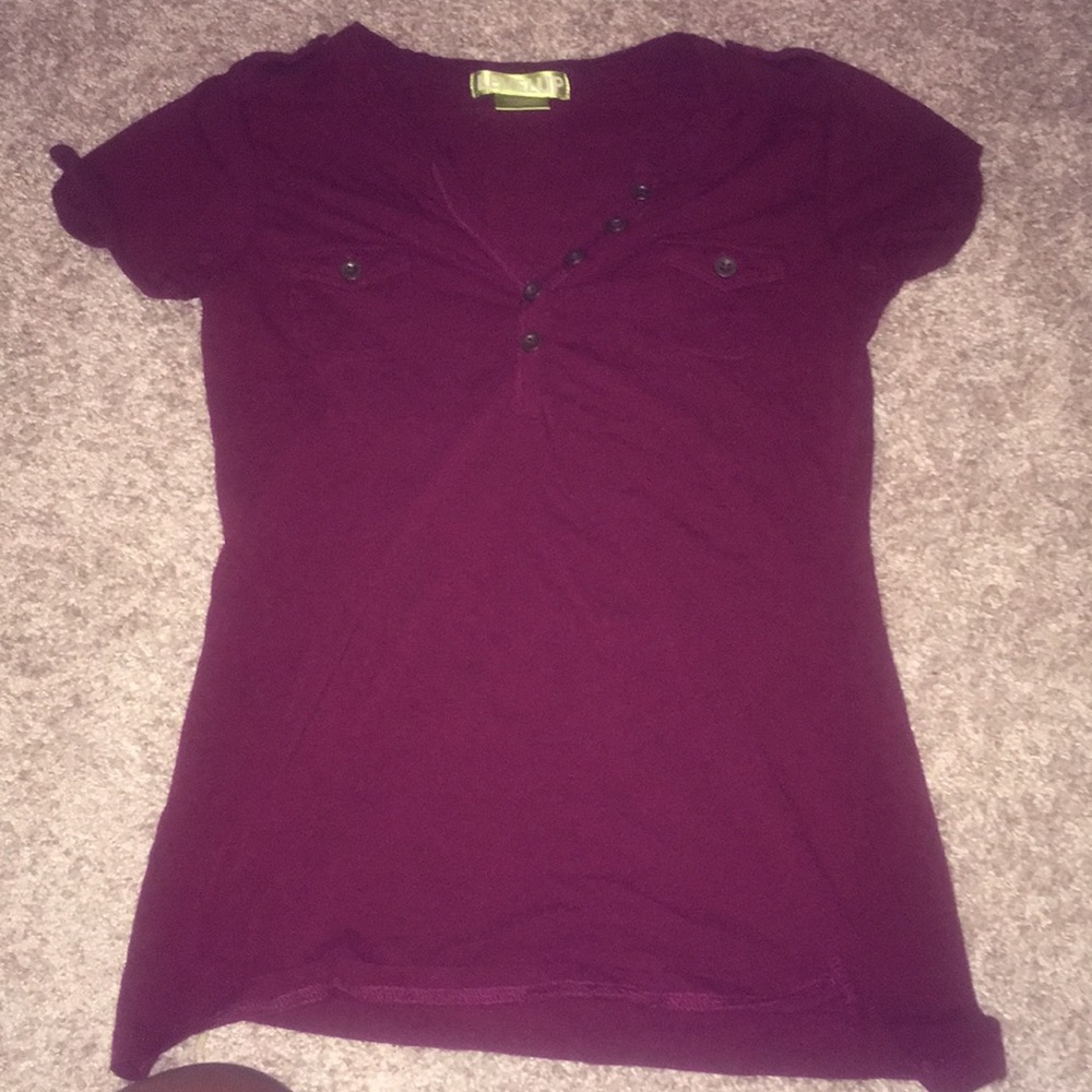 Casual burgundy top