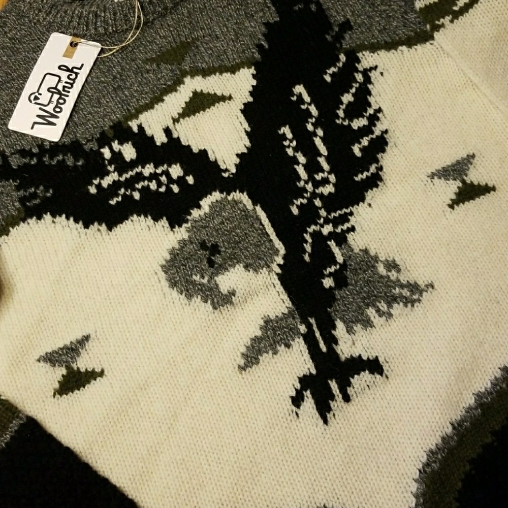 WOOLRICH CREW NECK PULLOVER WOOL SWEATER - Picture 2 of 8