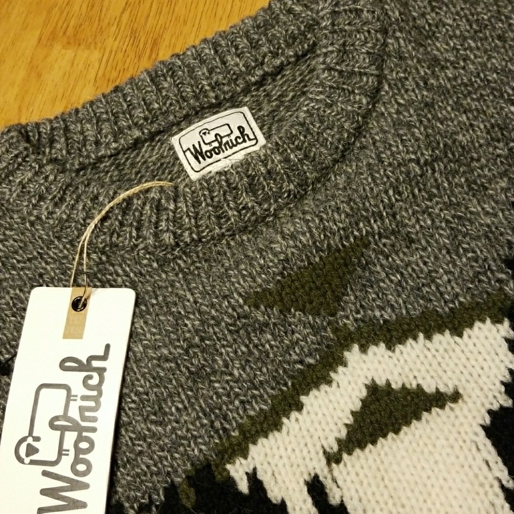 WOOLRICH CREW NECK PULLOVER WOOL SWEATER - Picture 3 of 8