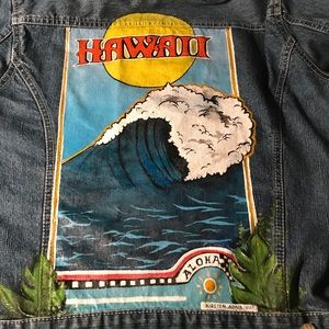 Custom Hand-Painted Denim Jacket