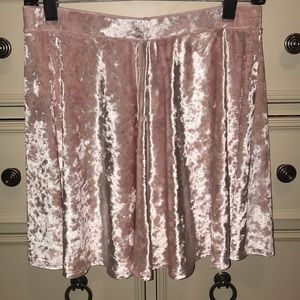 Pink velvet forever 21 skirt