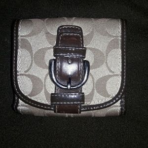 Coach tri fold wallet