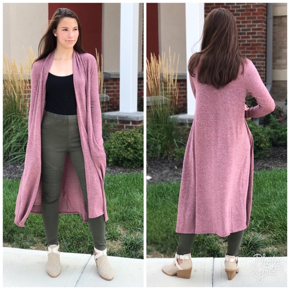  Open Duster Knit Cardigan - Picture 3 of 4