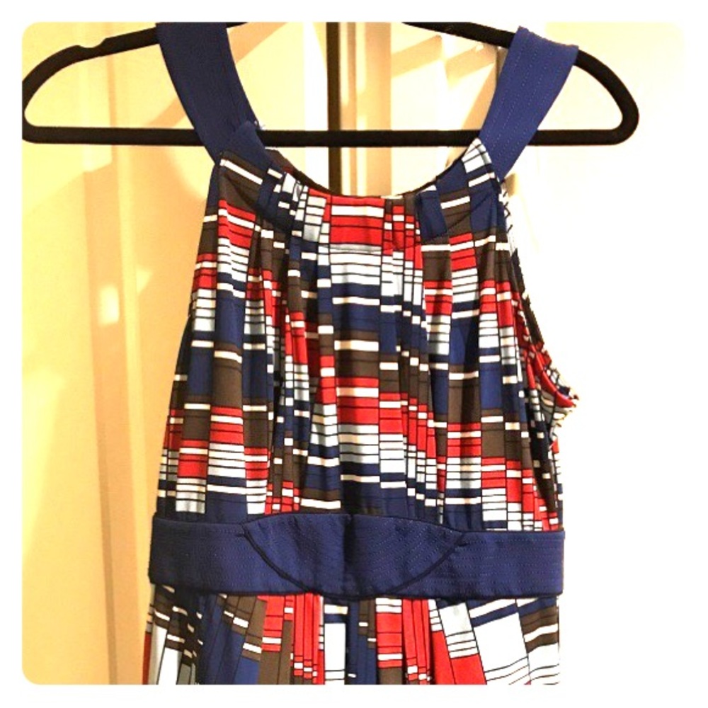 Striped BCBG  max azria midi dress