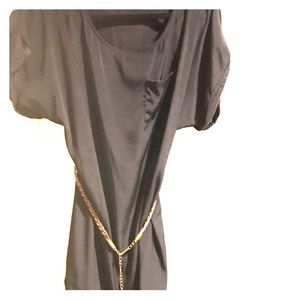 Sexy Black Mini Off Shoulder With belt