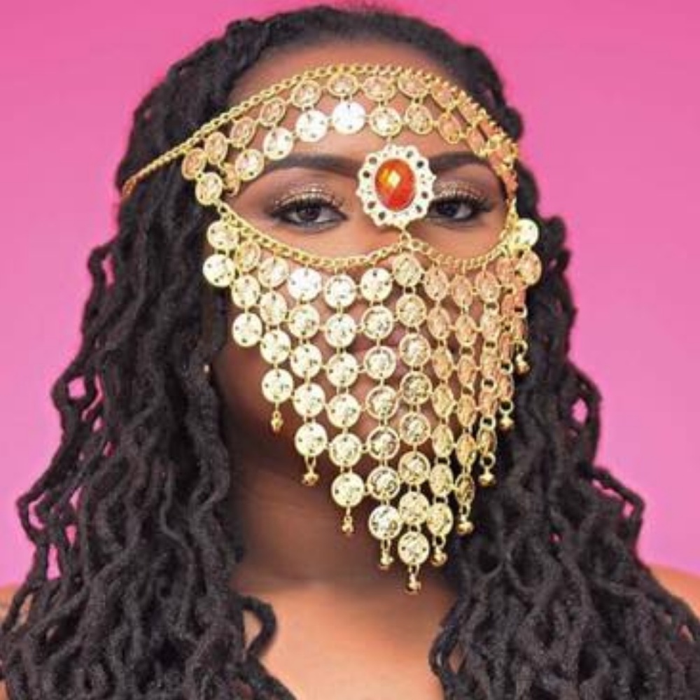Gold face jewelry