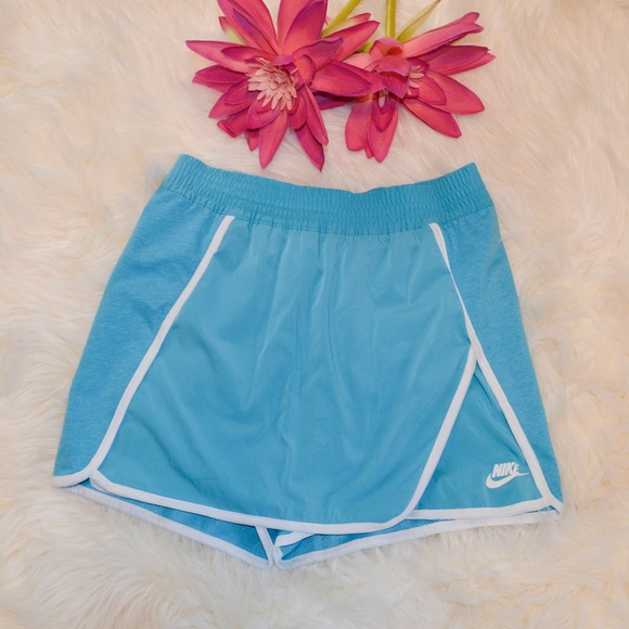 NIKE Heathered Blue Court Athletic Tennis Skirt Skort NWT Size S - Picture 2 of 8