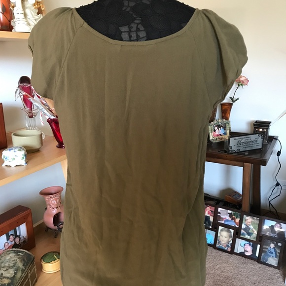 CUTE JADE GREEN BLOUSE FROM OLD NAVY - Picture 4 of 5