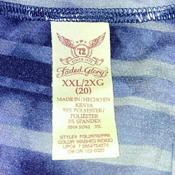 Blue and white maxi skirt - Picture 2 of 4