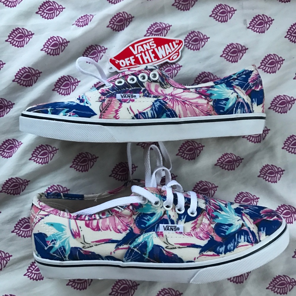 Tropical print vans