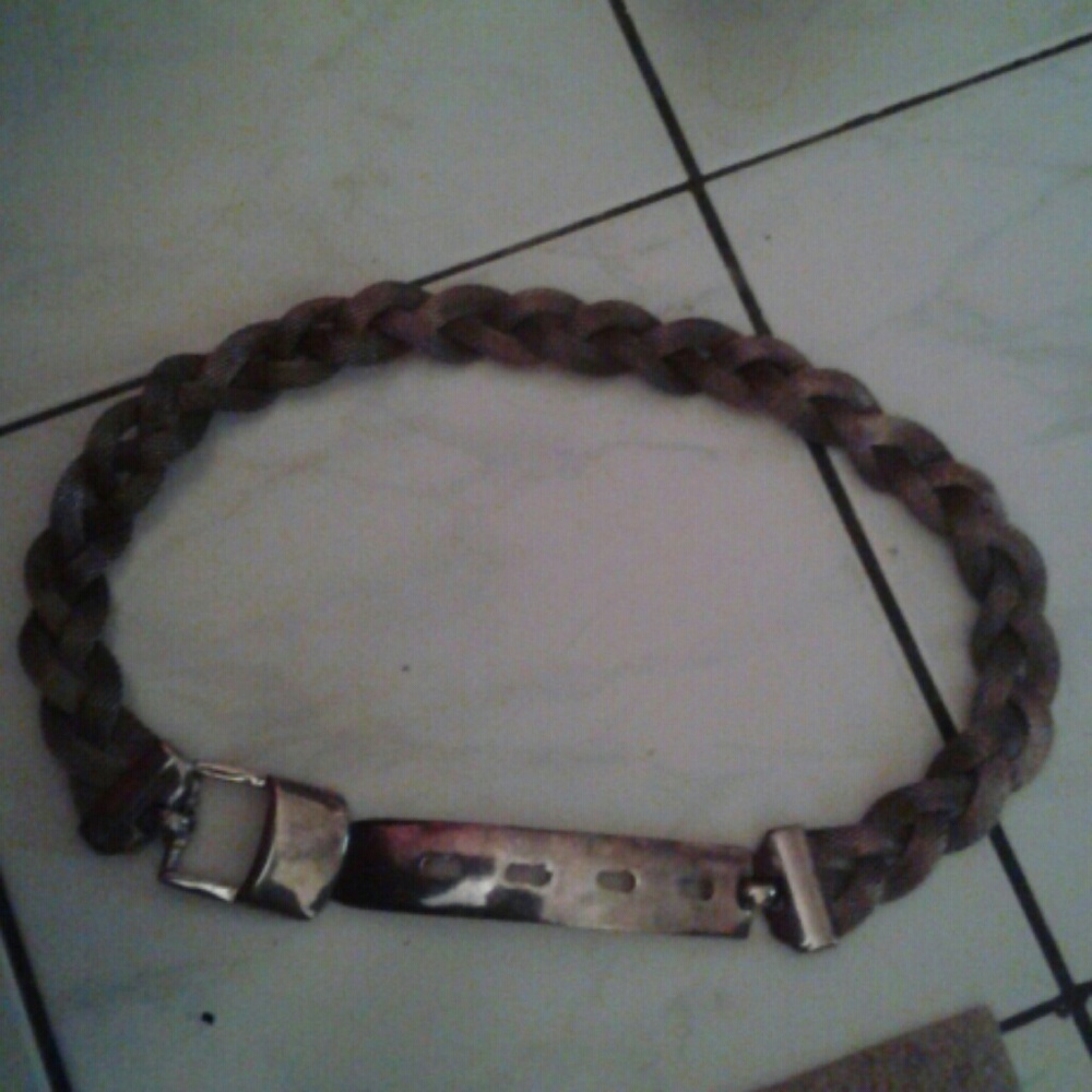 SALE! Vintage Belt made in Italy braided mesh belt & buckle so it's unique