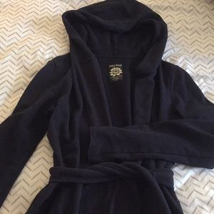 Lucky Brand Navy open toe front sweatshirt