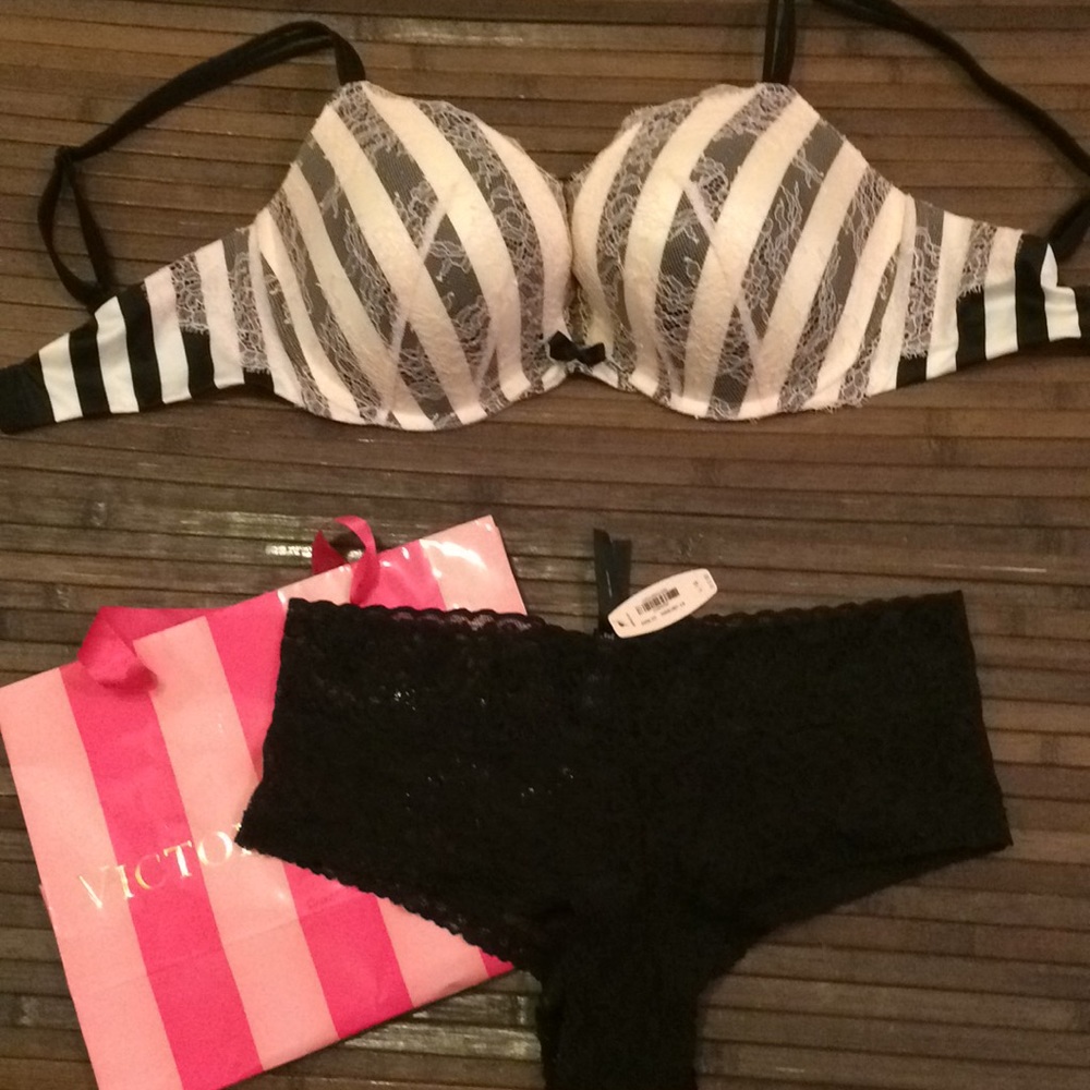 Victoria Secret bra/ panties 34DDD/ L
