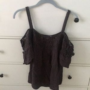 AEO cold shoulder top