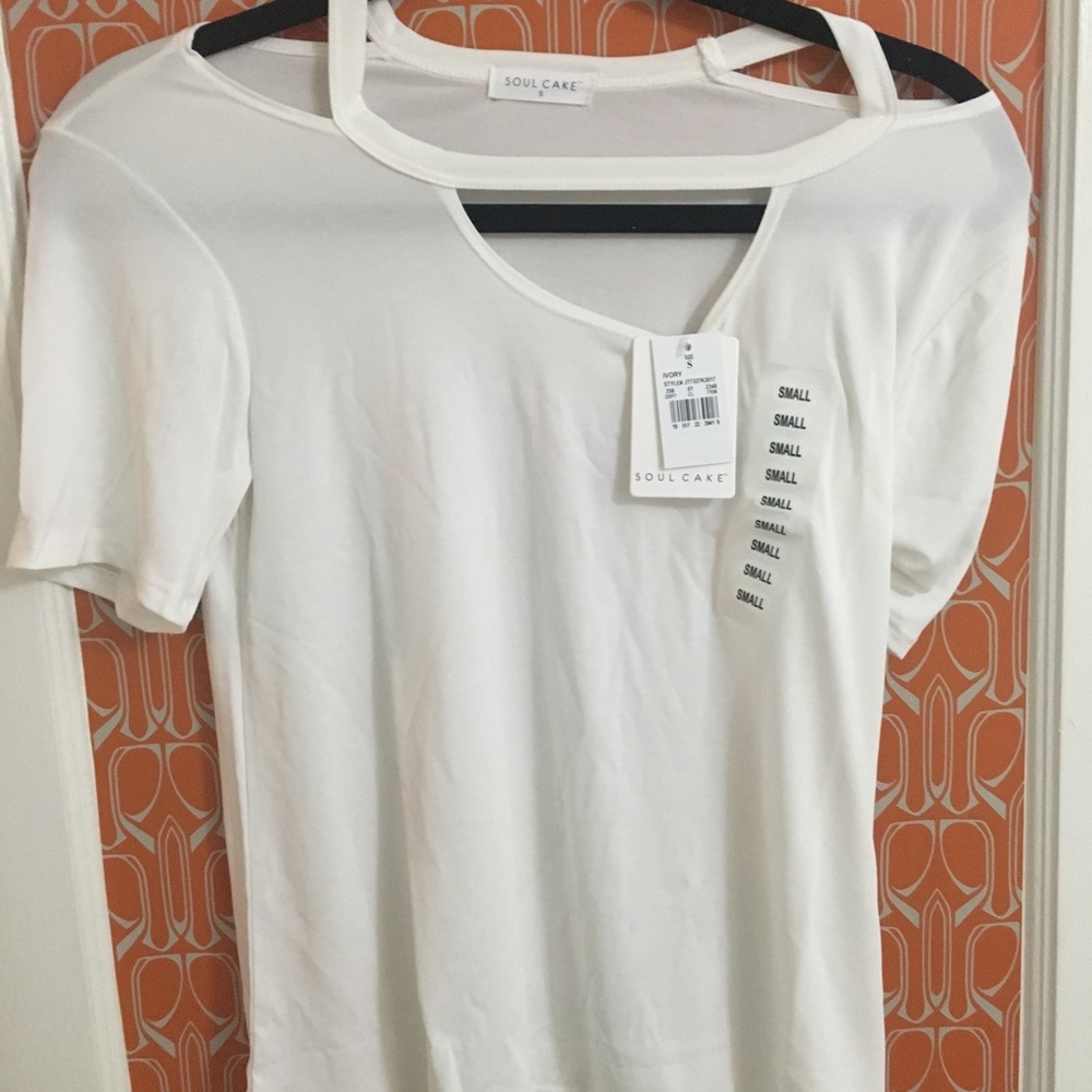 Soul cake Target small ivory rayon blouse nwt