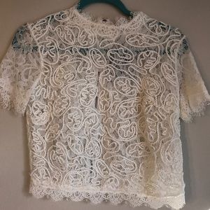Brand new Zara lace crop top