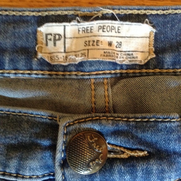 Free People High Rise Skinny Jeans - Picture 3 of 3