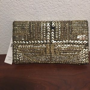 Cute clutch gold sequin