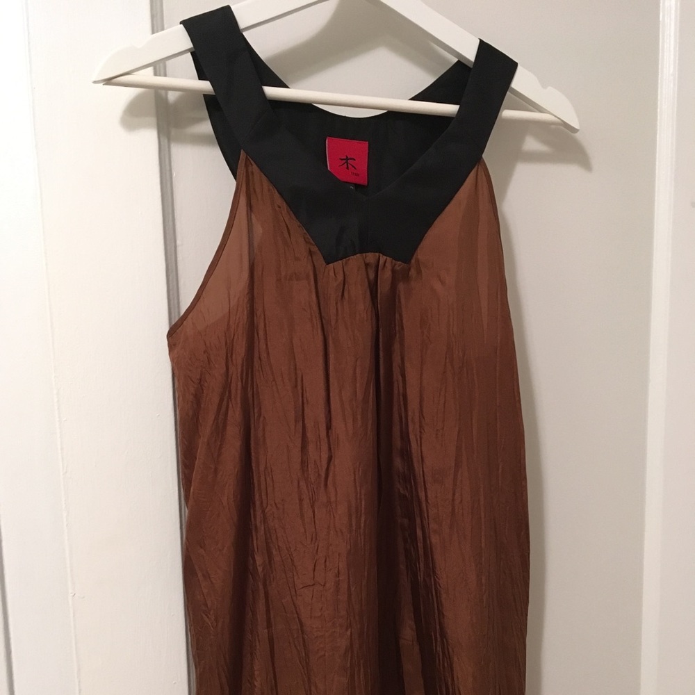 Brown & Black Silk dress
